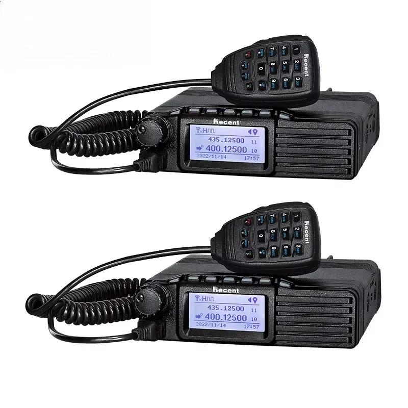 RS-938D 50W UHF 400-470MHz/VHF 136-174MHz DMR Digital Mobile Radio Recent Vehicle Walkie Talkie with Speech Encryption Function