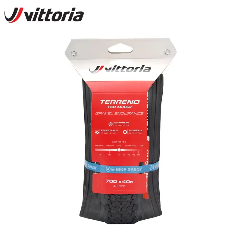

Vittoria TERRENO Велосипедная шина со смешанной гравийной выносливостью 700x40C Бескамерная гравийная шина Скорость и способность Жесткая упаковка Смешанная страховочная шина