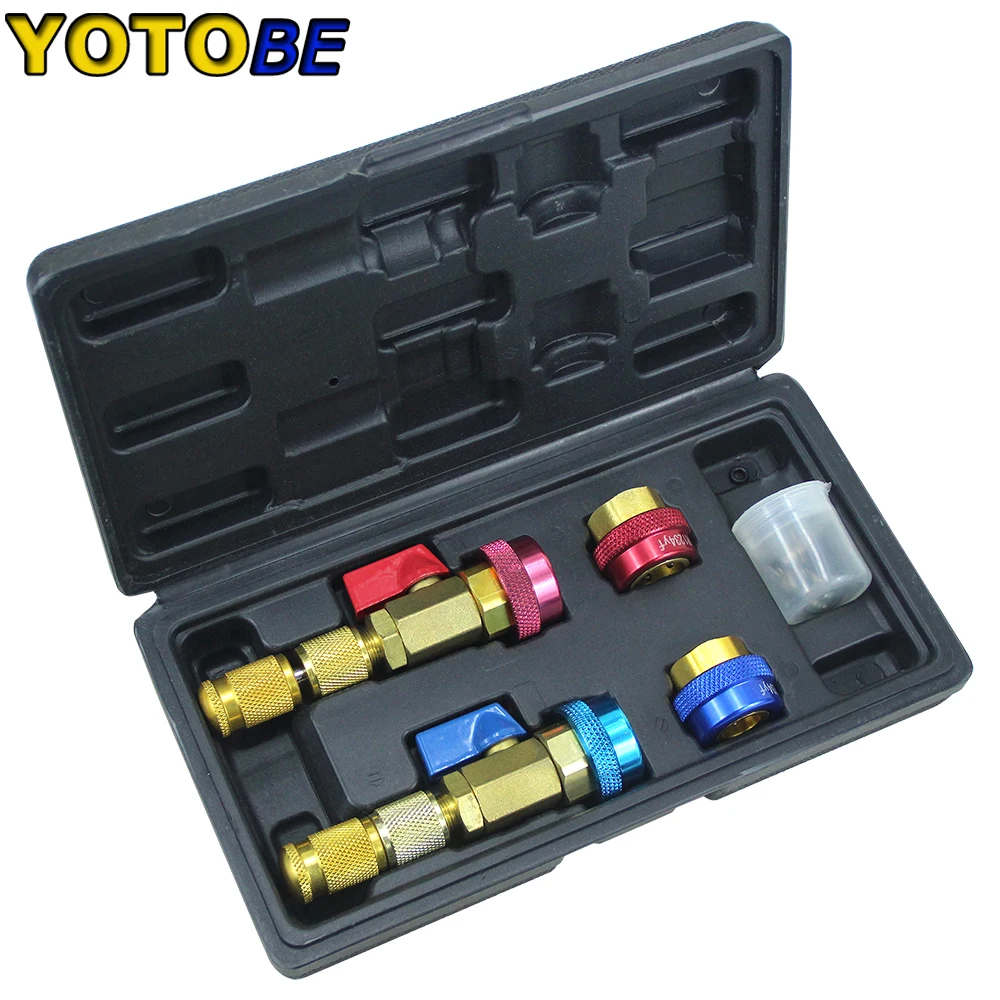 

Automotive AC R134A R1234YF Valve Core Remover and Installer Tool Set for Standard and JRA Valve Core Couplers