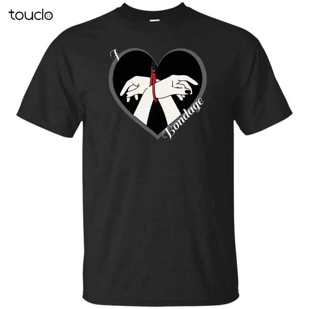 New I Love Bondage 50 Shades Valentine Bdsm Kinky Naughty Dominatrix T-Shirt Unisex S-5Xl Xs-5Xl Custom Gift Creative Funny Tee