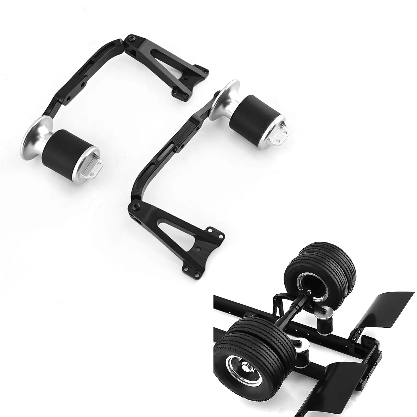 2 Amortiguadores Neumáticos para Camiones RC Tamiya 1/14, Tractores, Remolques, Camiones Volquete, SCANIA, Actros, MAN, VOLVO, DIY