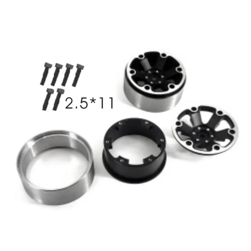 

RGT Spare Parts P860065 Beadlock Wheel (AL) （6 spoke） For EX86181 CRUSHER 1/10 RC Remote Control Car Professional Crawler 2.4G