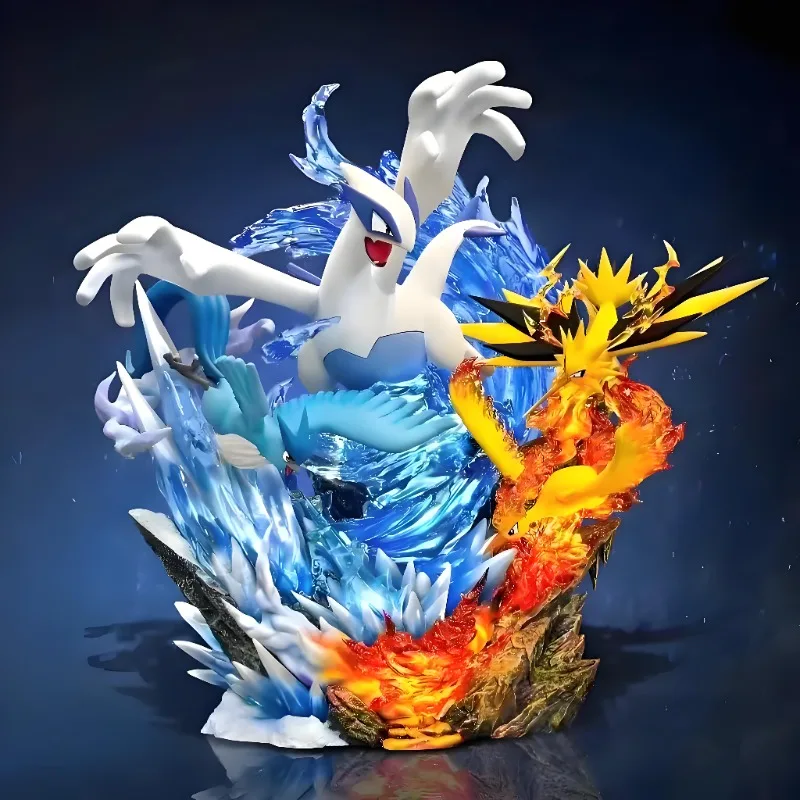 31 cm/12.2in Anime Pokemon Figure Lugia et oiseau légendaire Pokemon figurines d'action Pvc Statue Collection modèle jouets cadeaux