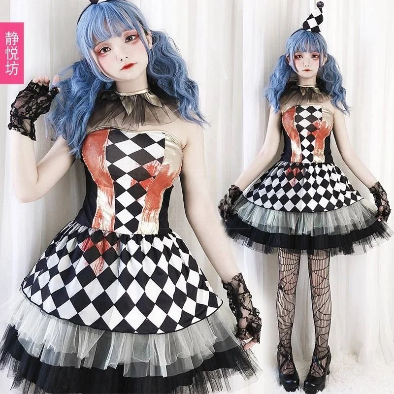 Heksenkostuum Halloween Prestatie Outfit Dames Magic uit oulder Devil Dr up Kleding Merkloze podiumkleding