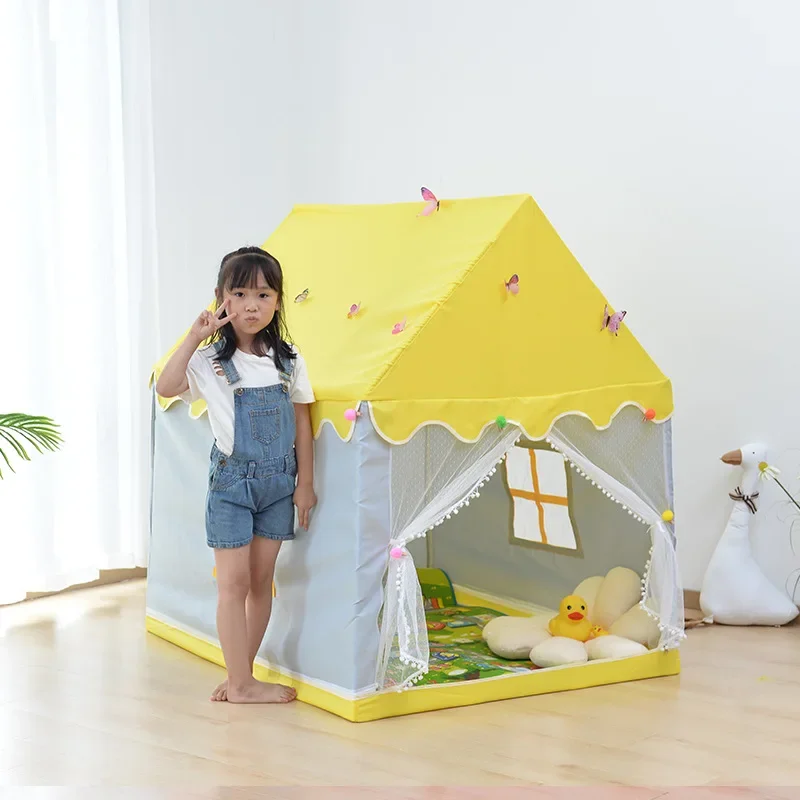 Indoor Kids Tent Playhouse Castle Princess Toy House Boys Girls Wholesale Indoor Children's Tent  Small House Toy House