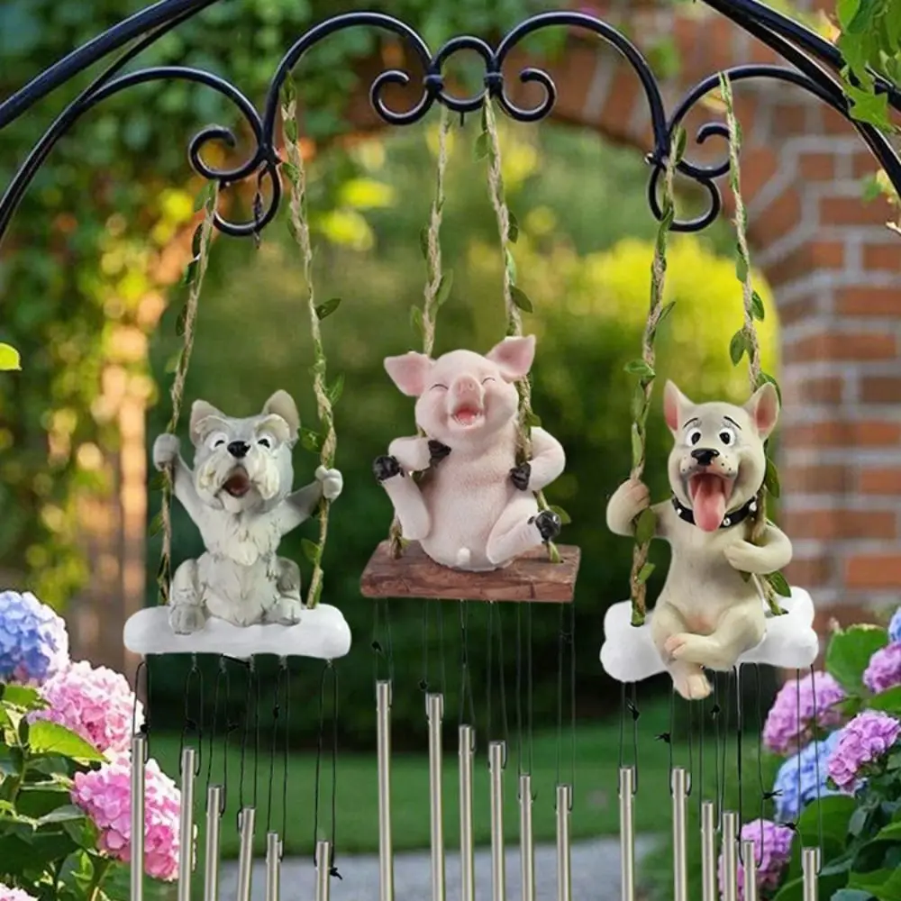 

Fashion Resin Animal Hanging Pendants Handmade Crafts Gift Swing Garden Ornament Creative Wind Chimes Indoor Outdoor