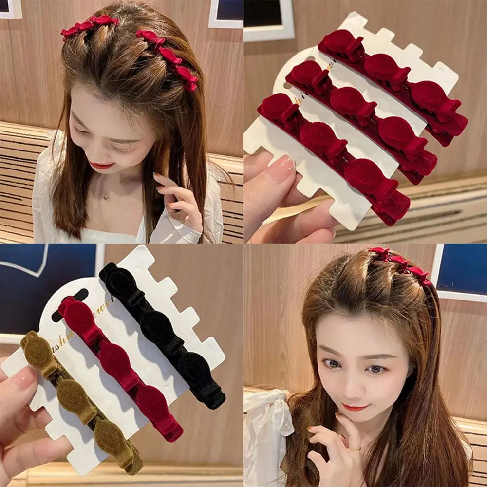 

Women Gift Double Bangs Fashion Tooth design Broken hair artifact Bangs Barrettes Hairstyle Hairpin Braid HairClip