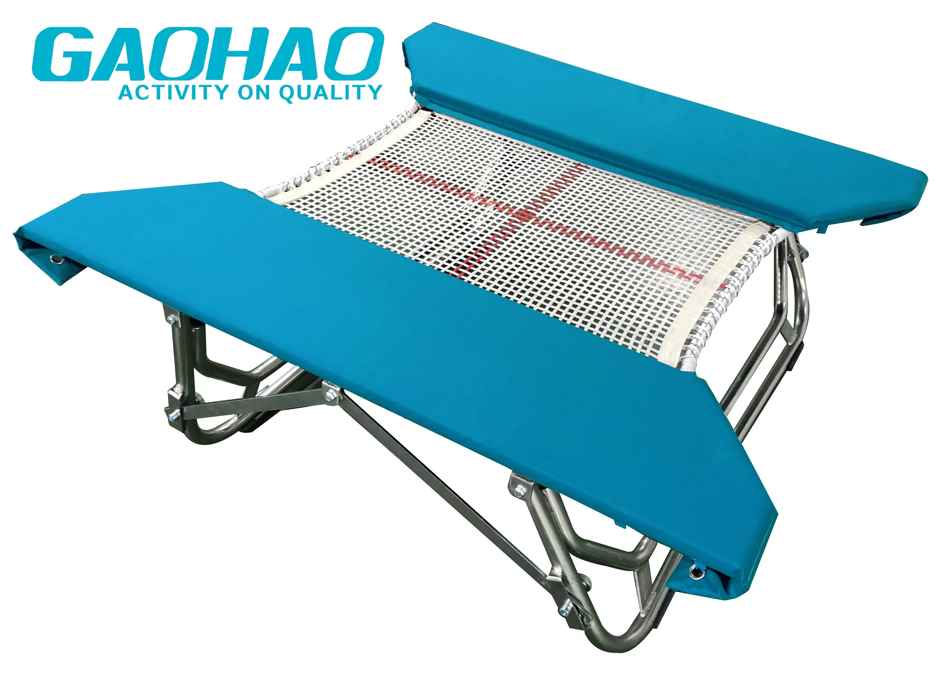 double open mini trampoline gymnastic training trampoline club indoor trampoline safety pad