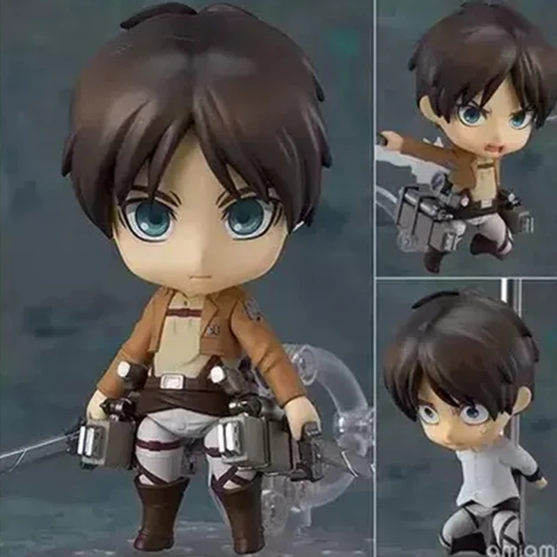 Attack On Titan Animation Comics Peripheral Toys Eren Jaeger Levi Mikasa Anime Action Movable Model Nendoroid Figures Collection