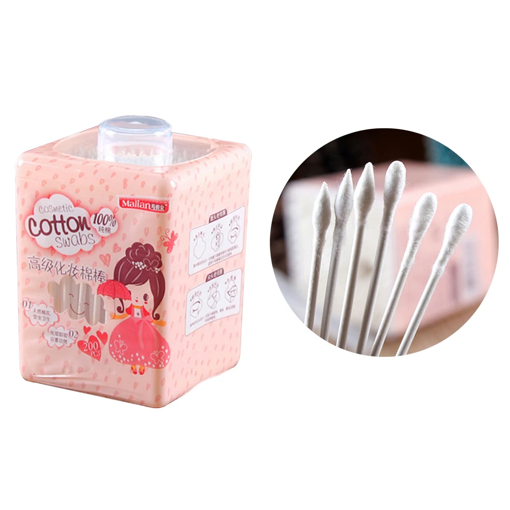 

200Pcs Medical Cotton Swabs Applicator Swab Q-tip Sturdy Long Handle Makeup