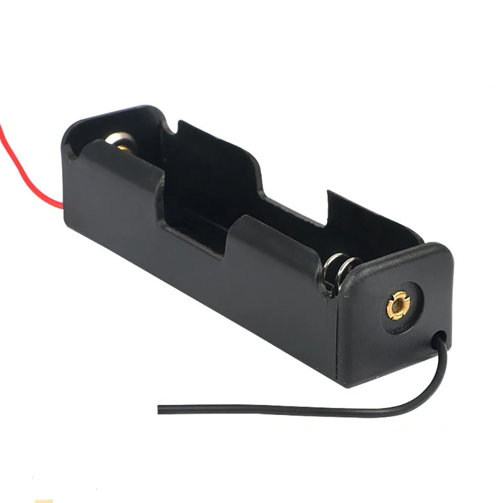 Plastic Series Connection Battery Case Box 1/2/3/4 Slot Way DIY Batteries Clip Holder Container With Lead Wire for 18650 Battery