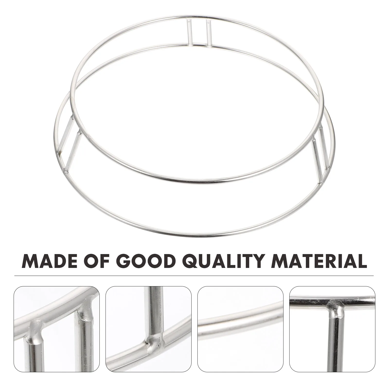 

Stainless Steel Tall Heat-Proof Steam Pot Rack Steaming Solid Kitchen Accessories Dust Resistant Easy Clean Strong