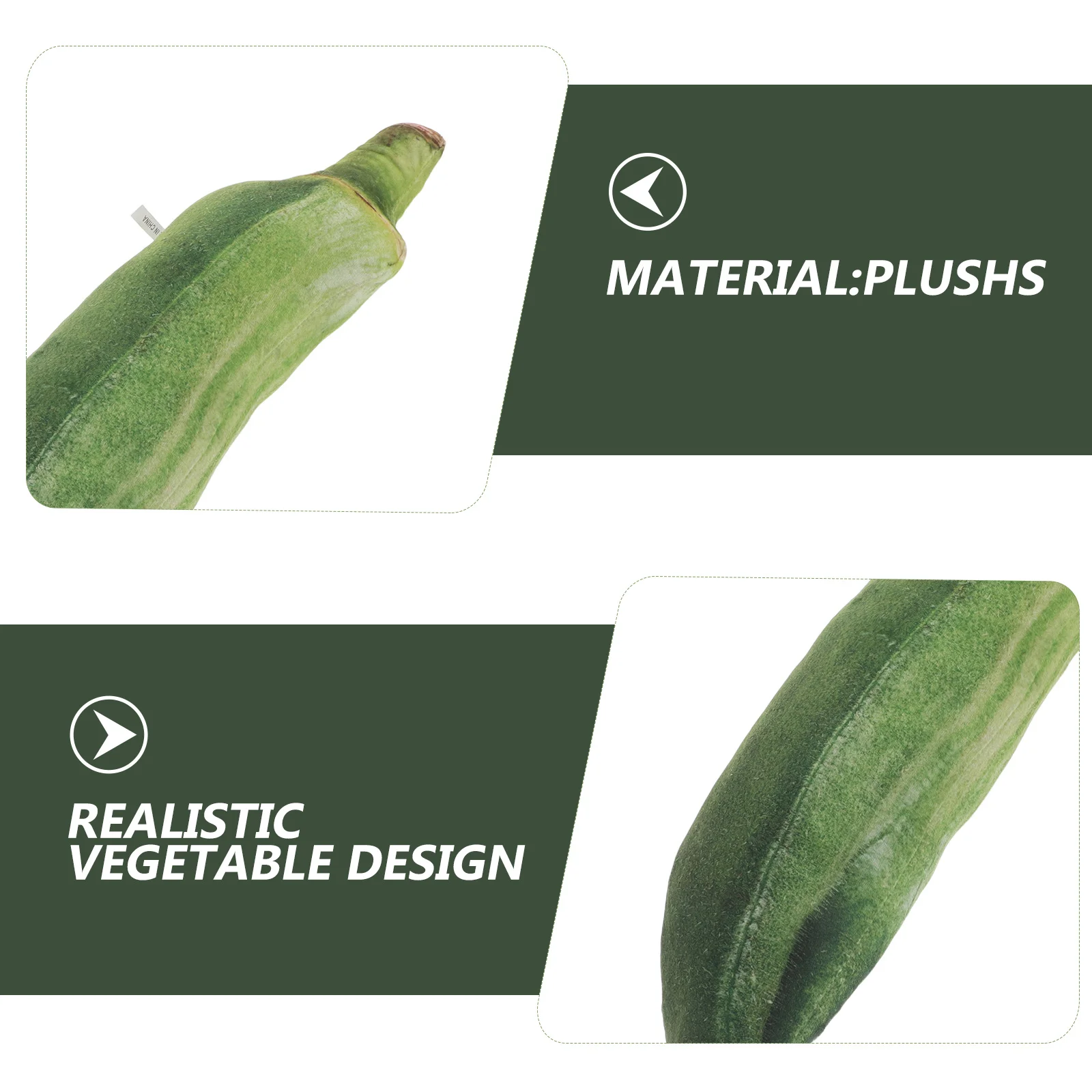 1 stücke 19,85 Zoll 3D Pickle Werfen Kissen Realistische Gemüse Geformt Gefüllte Kissen Für Sofa Bett Dekor Lenden Unterstützung geschenk Gefüllte