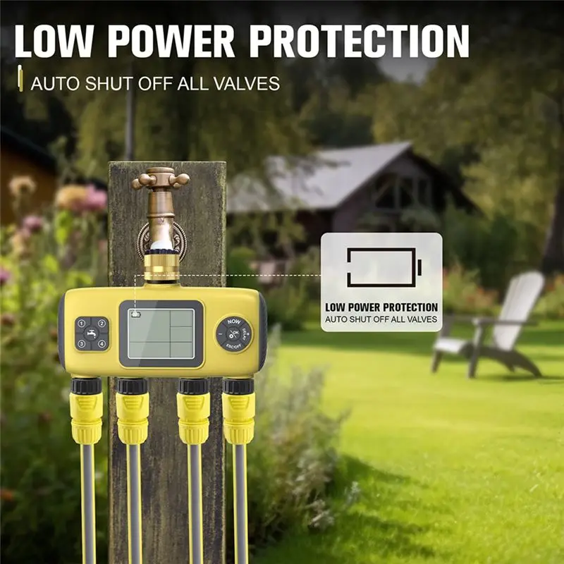 A19F-Irrigation Timer Programmable Drip Irrigation Controller Imperial Threaded Tnterface Rain Delay Timed Watering