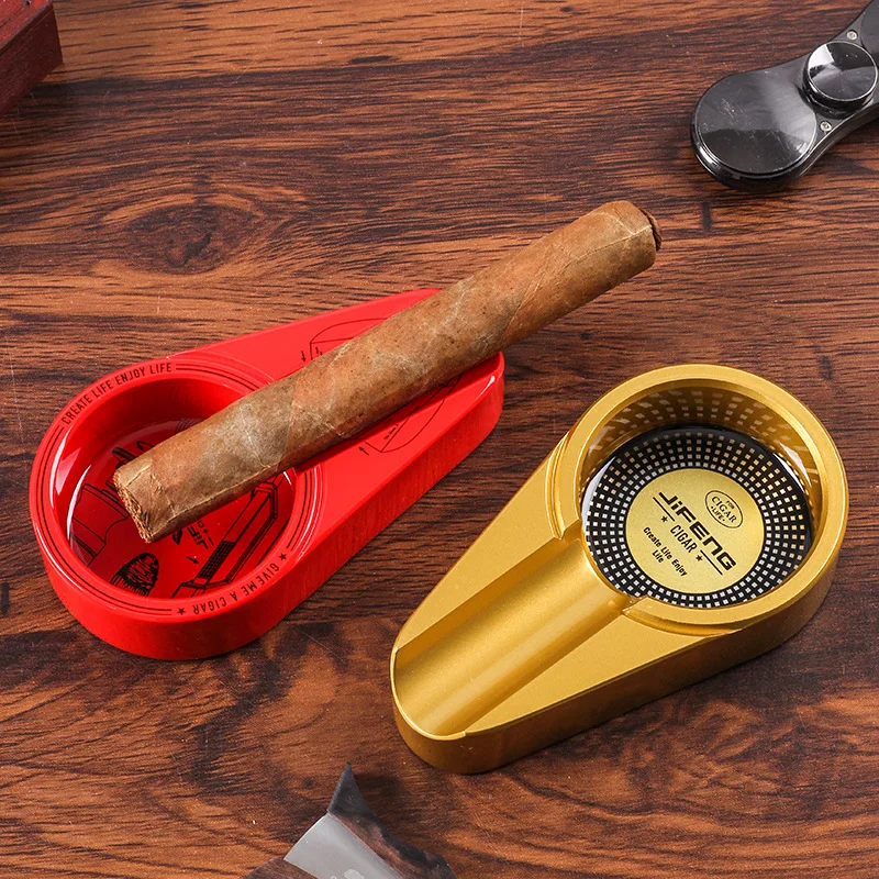 

Metal Gadgets Cigar Ashtray Simple Design Cigarette Ashtrays Pokcet Tobacco Ash Tray Portable Ashtray For Cigar JF-044