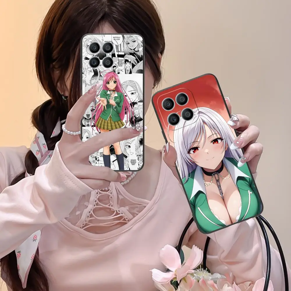 

Чехол для телефона Rosario Vampire Moka Akashiya для Honor 90 80 70 60 50 30 20 10 9 8 7 Pro S SE Lite 5G с цветным принтом, роскошный чехол