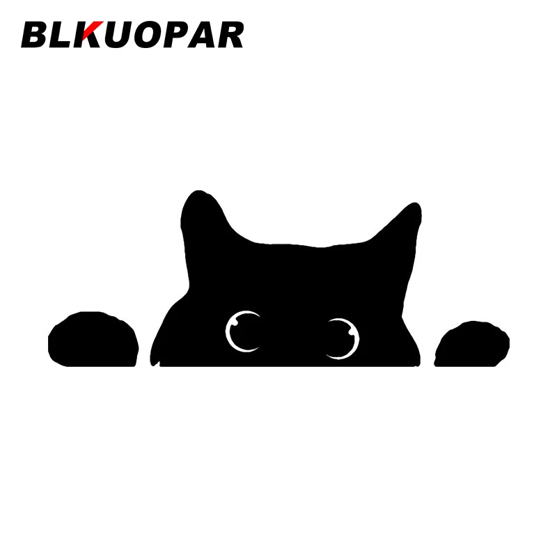 

BLKUOPAR Cute Cat Head Car Stickers RV Vinyl Personality Creative Decal Waterproof Sunscreen Refrigerator Graphics Car Lable