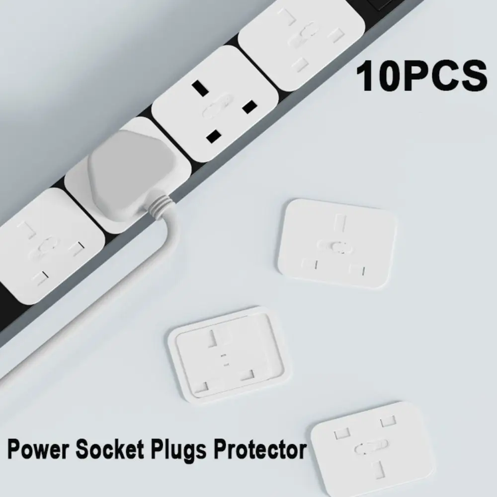 10Pcs New US/EU/UK Plug Socket Plugs Protector Anti Electric Lock Plug Guard Safety Baby Child Power Socket Cover