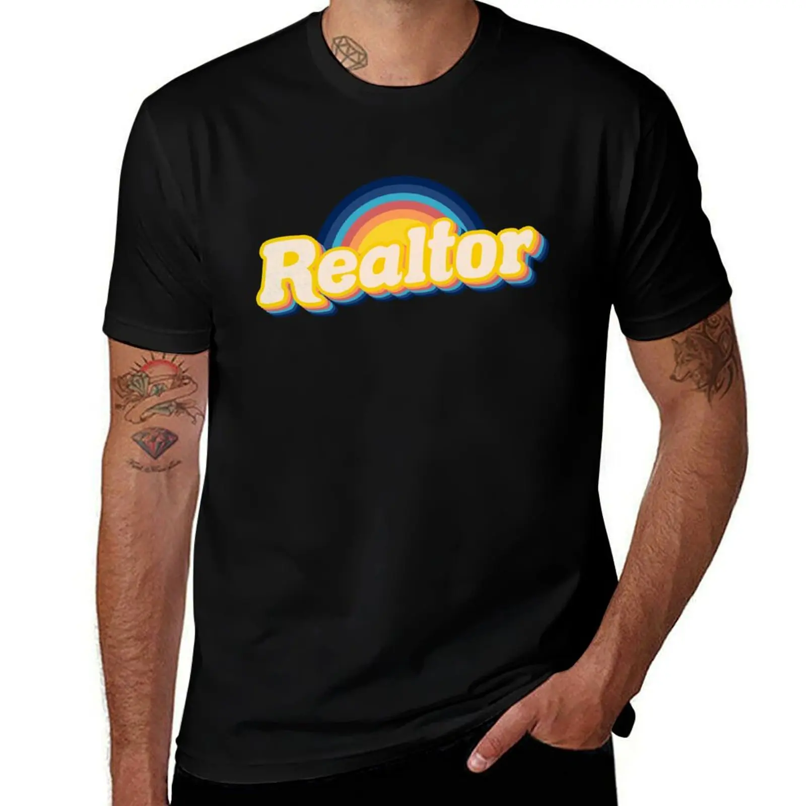Realtor retro vibe T-Shirt Utility Casual Work T-Shirt