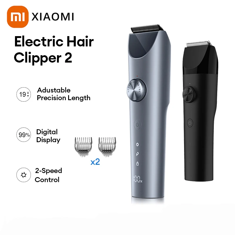 Xiaomi Hair Clipper 2 Man Hair Trimmer Titanium Alloy Blade Professional Electric Shaver Wireless Hair Cutting Barber