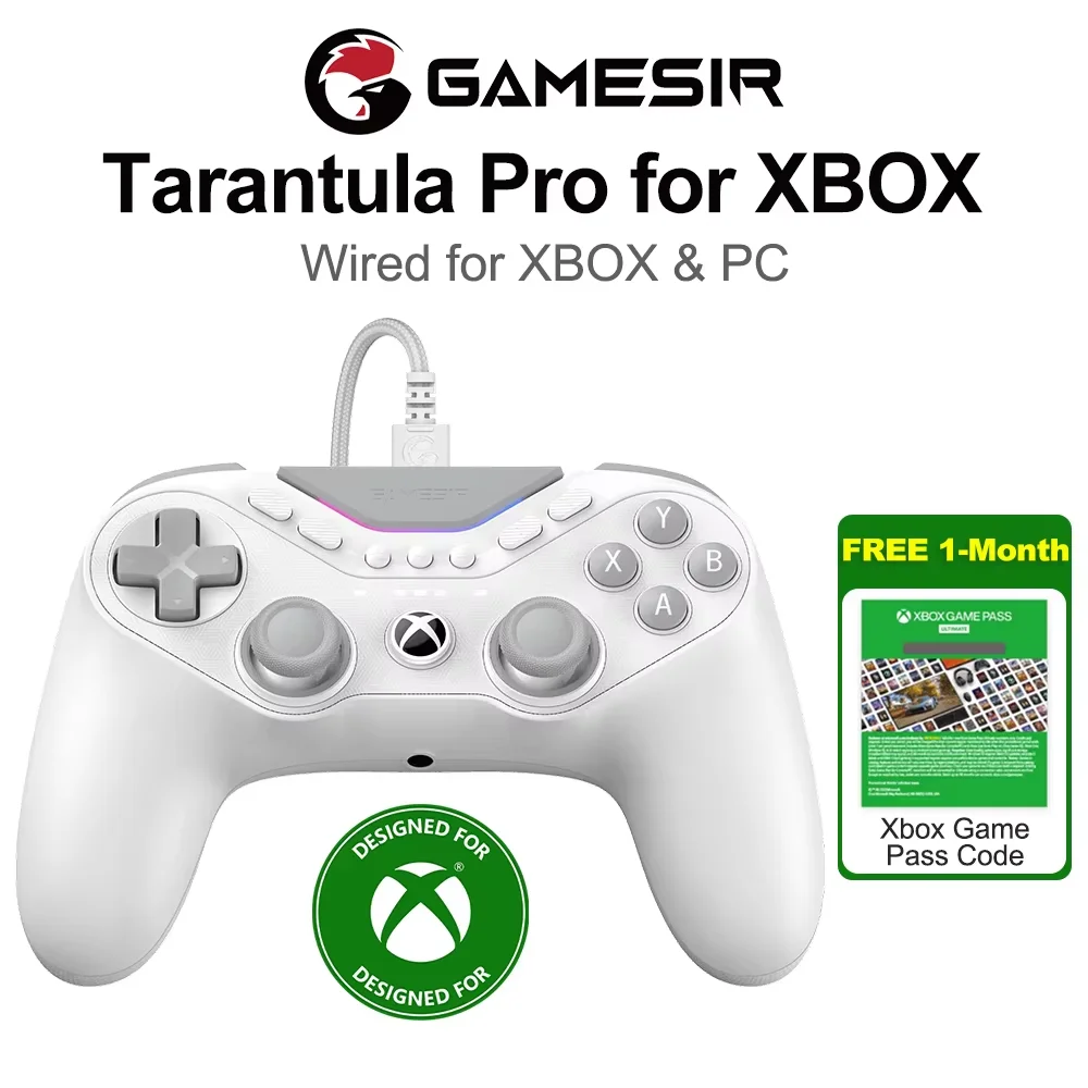 Gamesir Tarantula Pro voor Xbox, een bedrade esports-controller, T3 Pro voor Xbox en pc, TMR-sticks, dubbele modus, trigger, pollingfrequentie van 1000 Hz.