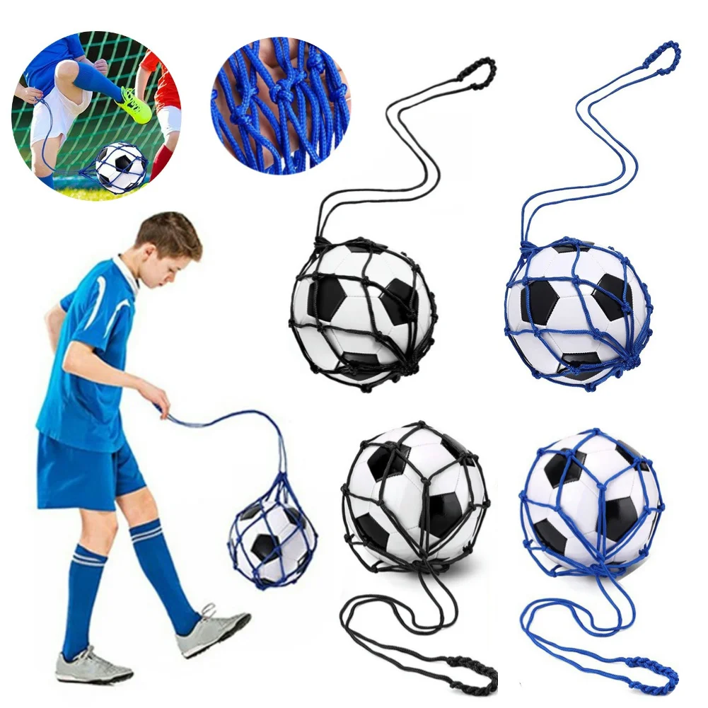 Football Kick Trainer Soccer Ball Net Kicker Solo Soccer Kick Practice Training Aid Soccer Return Trainer Net Football Training