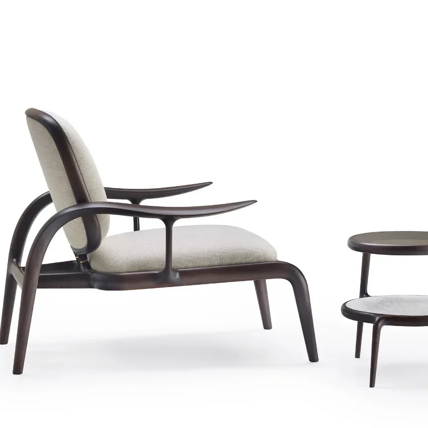 Nordic new Chinese-style special-shaped sales office negotiation area modern simple cafe furniture designer