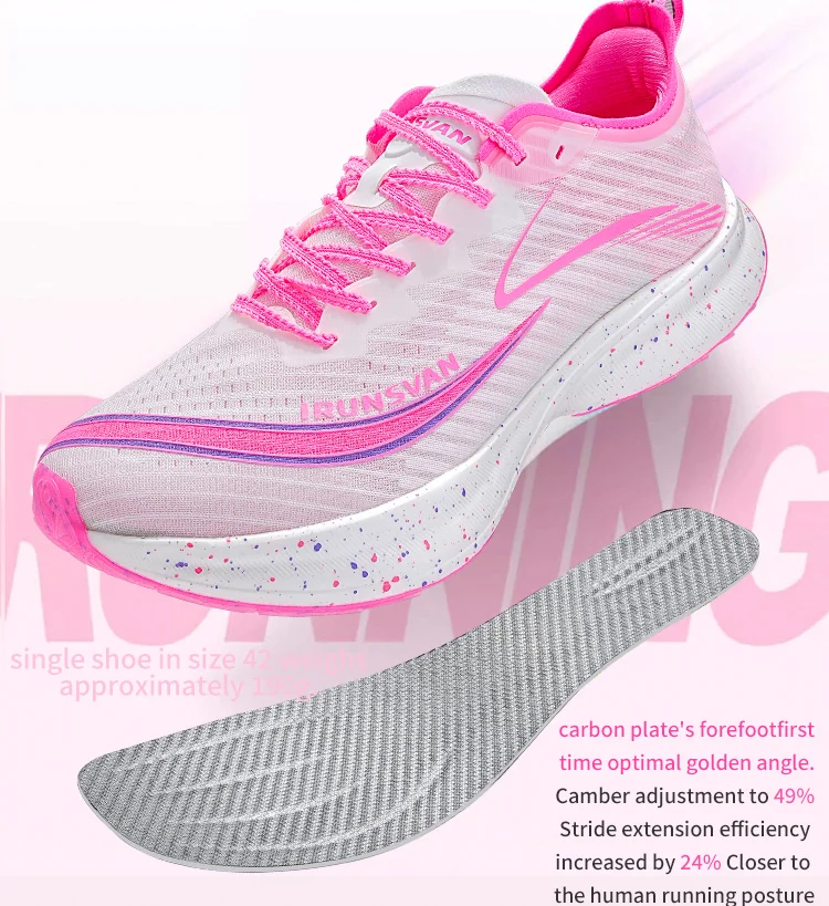 

IRUNSVAN Flying Electricity 2.0 Professional Athletic Shoes Men High Quality Shoes 2025 Carbon Plate Marathon Running Shoes