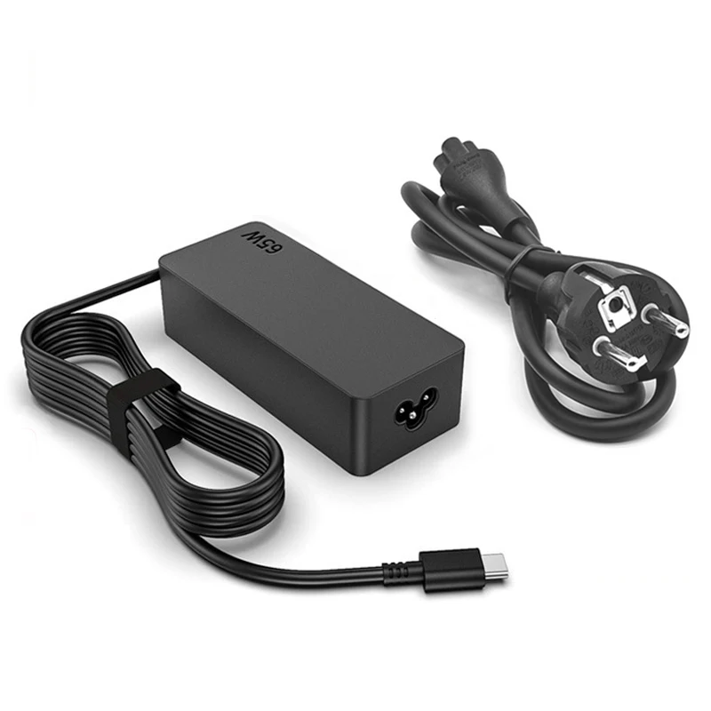 65W 20V 3.25A USB C Laptop Charger Adapter for Lenovo ThinkPad Hp Chromebook Yoga Huawei Xiaomi ASUS Type C Fast Power Supply