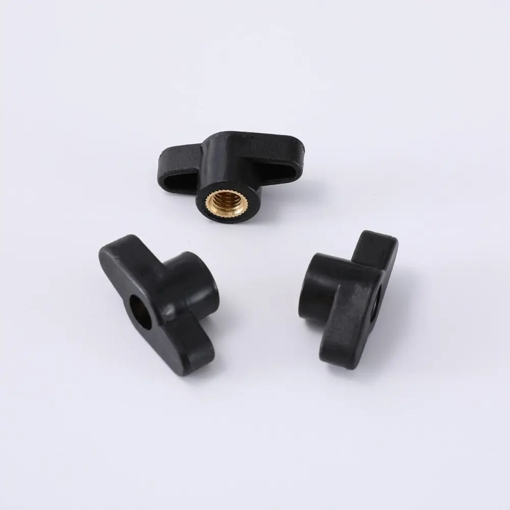 10pcs Practical Hand Tighten Thumb Screw Knobs Easy Grip Through Hole Hand Screw Nuts Anti-slip Threaded Knobs Woodworking Jigs