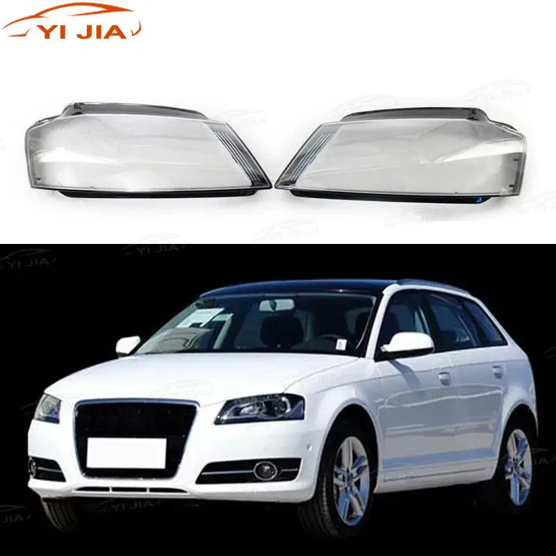 For Audi A3 8P S-line S3 RS3 2008 2009 2011 2012 Car Front Headlamp Cover Transparent Lampshade Headlight Lens Shell