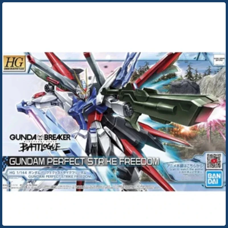 

studio Mecha figure Action doll Trendy toys Bandai Original 1/144 HG GBB 03 Perfect Attack Free Gundam Holiday Gifts Decorations