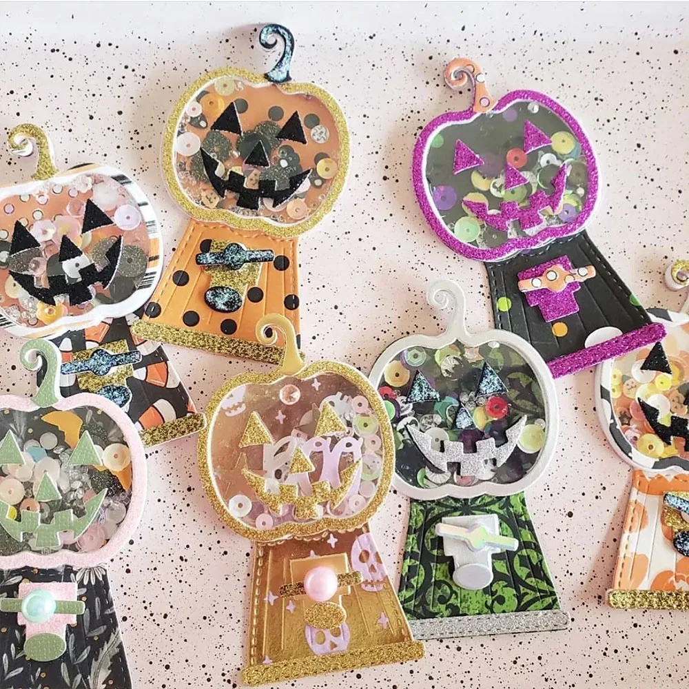 KSCRAFT dynia Gumball Shaker metalu wykrojniki szablony dla DIY Scrapbooking dekoracyjne wytłaczanie kartki DIY