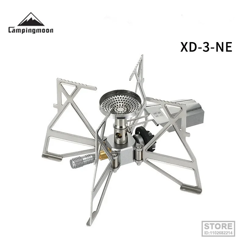 Campingmoon 3300w Outdoor Camping Hiking Windproof Gas Stove Portable Fold High Efficiency Cooking Set