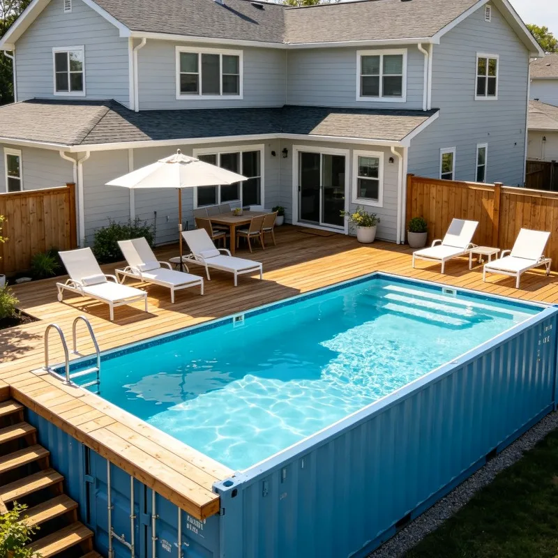 Customized Budget Container Pool Basic Function Configuration Backyard Above Ground Pool Summer Must