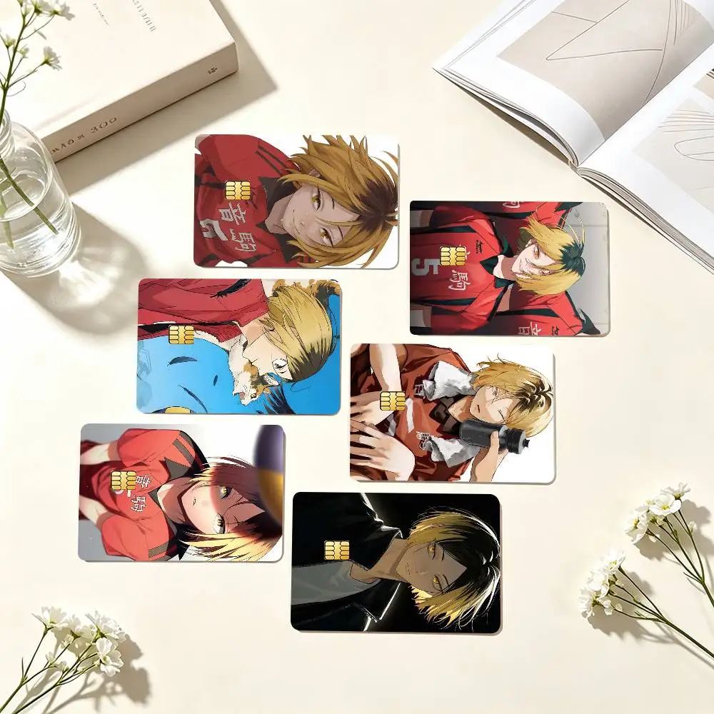 K-Kozume Kenma Haikyuu Anime  Credit Card HD Stickers Small Chip Waterproof Sticker Game Card Decal Gift