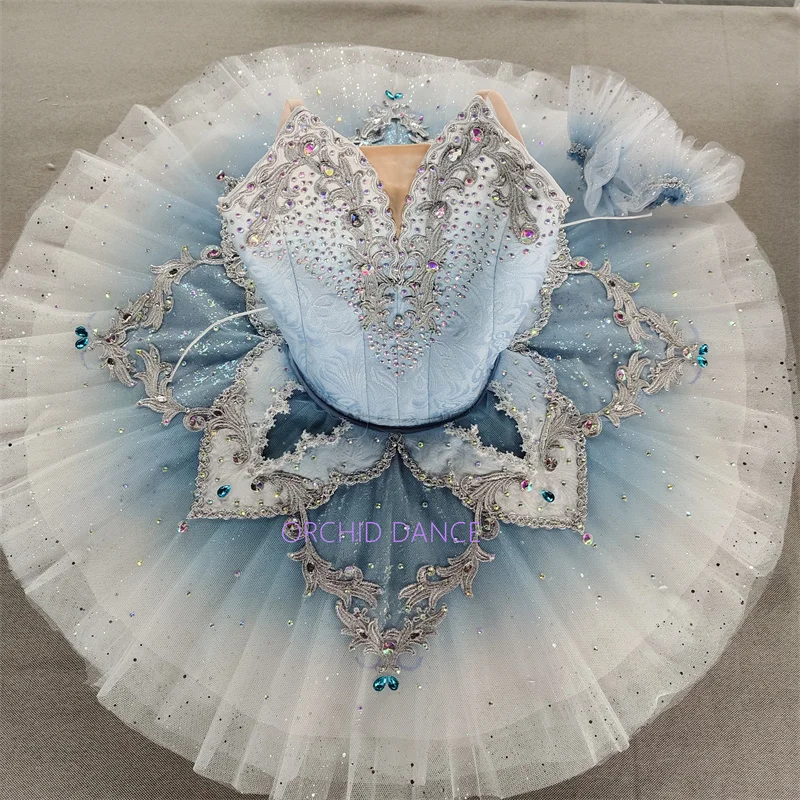 high quality hot selling  Unique Design Kids Girls Children Women Adult Performance Wear blue  Ballet Tutu Costumes