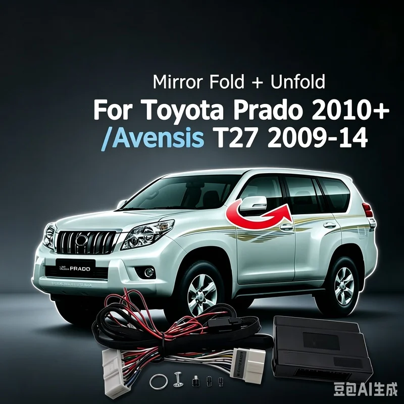 For Toyota Prado 2010-2020 / Avensis T27 2009-2014 Rear View Mirror fold unfold Car Side Rear Mirror Folding Module