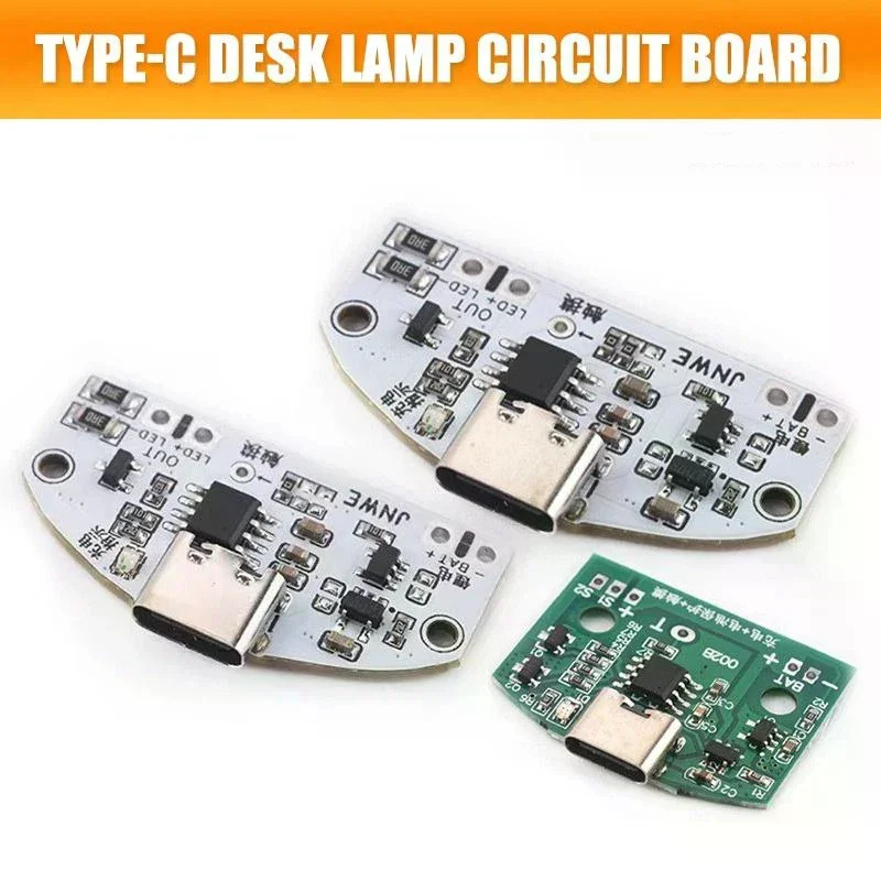Плата-управления-для-настольной-лампы-с-зарядкой-type-c-usb-бесступенчатым-диммированием-в-трех-режимах-сенсорным-управлением-модуль-управления-для-маленькой-светодиодной-ночник-лампы