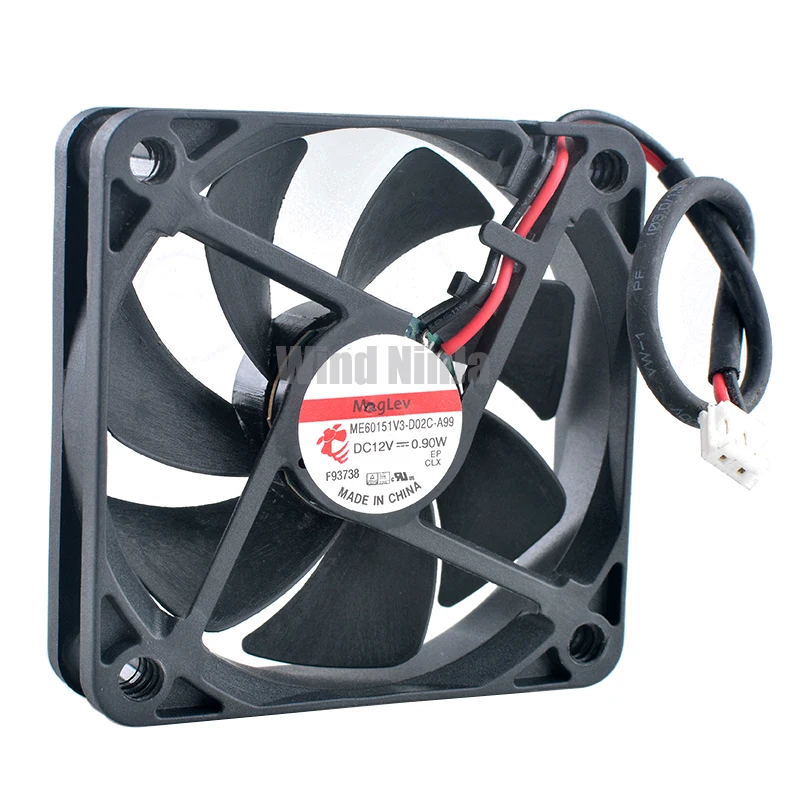 ME60151V3-D02C-A99 6cm 60mm fan 60x60x15mm DC12V 0.90W 2pin Quiet cooling fan for projector power supply