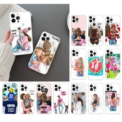 Phone Case For iphone 17ProMax Air 16 15 14 13 Pro Max 15 16 Pro 15Plus Mom Dad Boy Girl Baby Case Funda