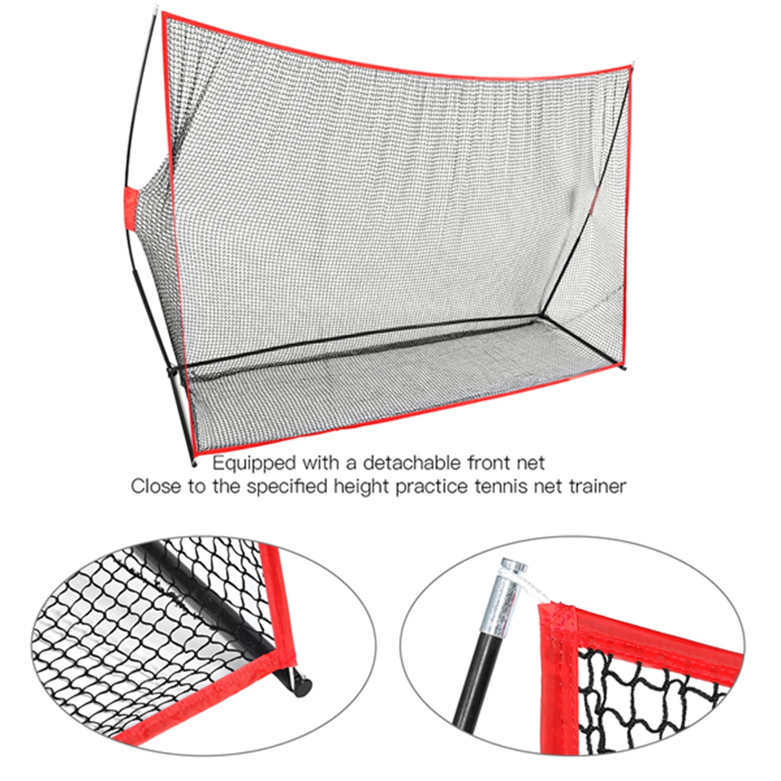 10ft  Practice Net Kit Portable Swing Training Mesh Ball Hitting Cage Indoor Outdoor Sports  Hitting Net Sports Supplies