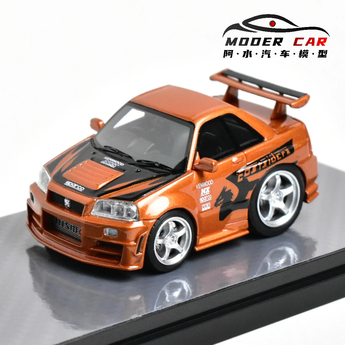 YM MODEL 1:64 R34 Z-TUNE Q Car Resin Diecast Model Car