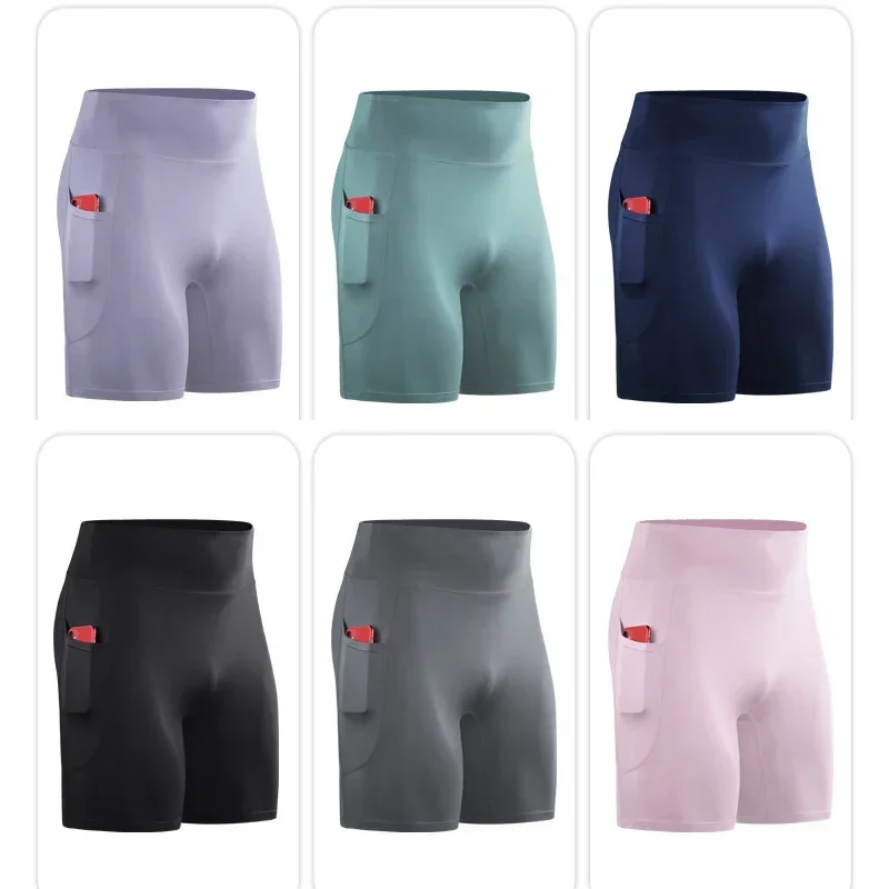 Hombres al aire libre correr bolsillo pantalones cortos tablero gimnasio ejercicio Fitness Legging entrenamiento baloncesto senderismo entrenamiento