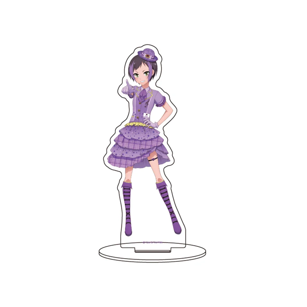 15CM Charm Anime Rainbow Live station  Acrylic Stand Model Cosplay Characters Ornament Accessories Goods Collection Gifts