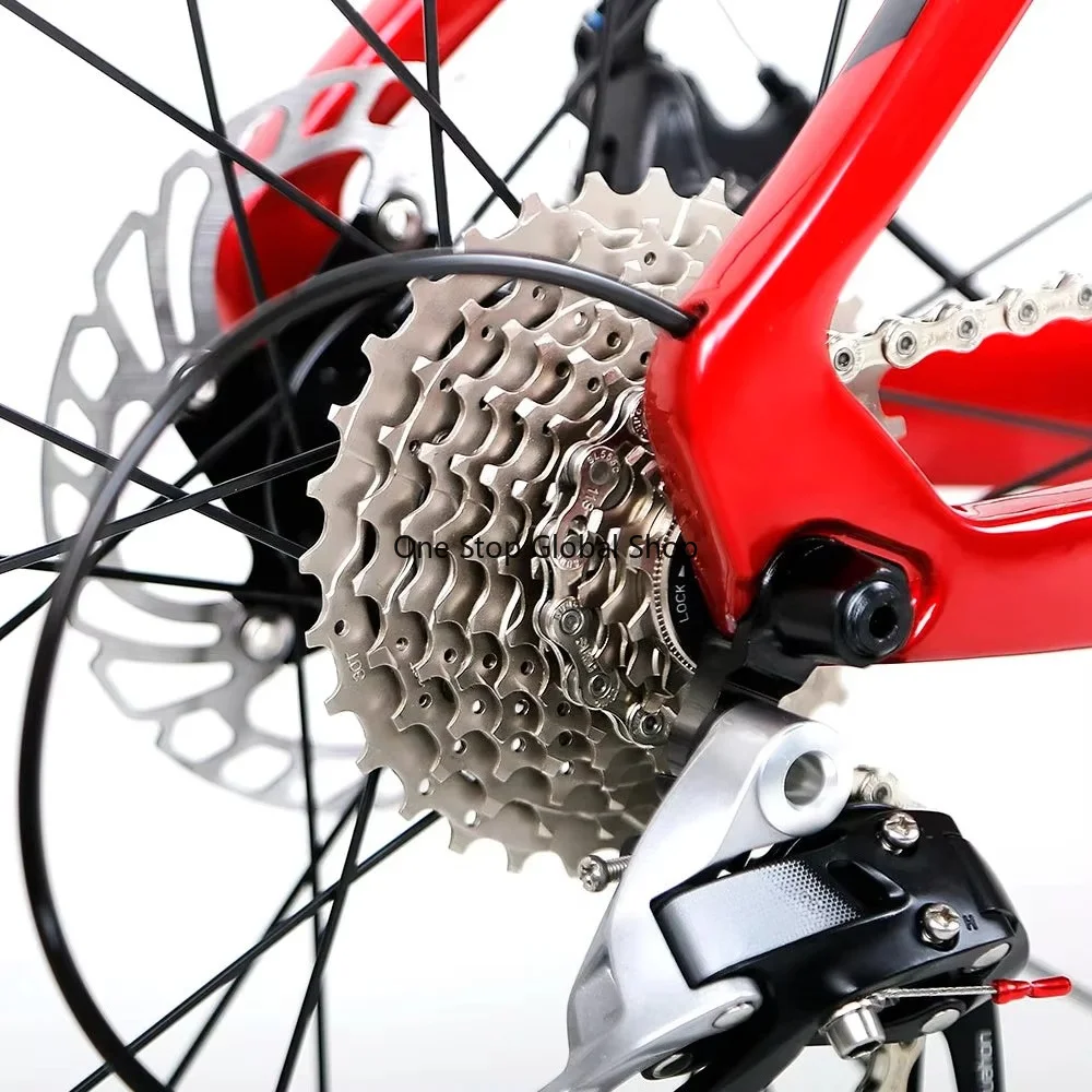 

Lightweight Full Carbon Fiber Aero Road Racing Bike 46cm Blue 27-Speed Hydraulic Disc Brakes 24" Wheels Wholesale OEM ODM