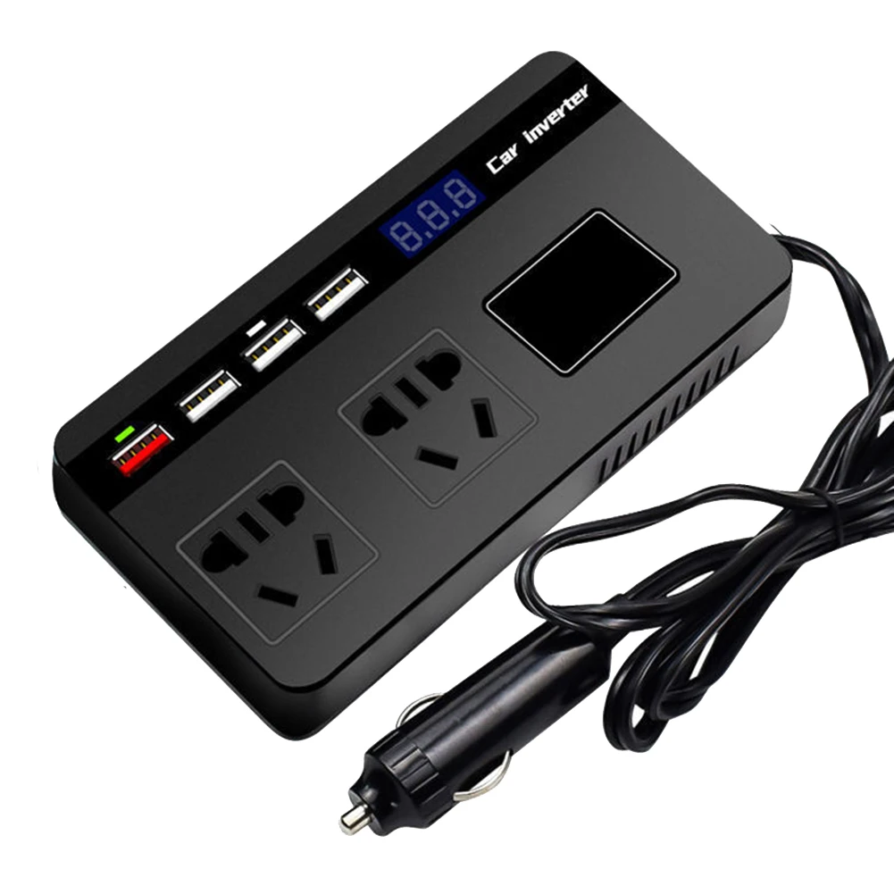 Car Converter 12V TO DC110V, 24V TO DC220V Power Inverter Car Outlet Adapter 12V Inverter Fast Charging Car Accessories