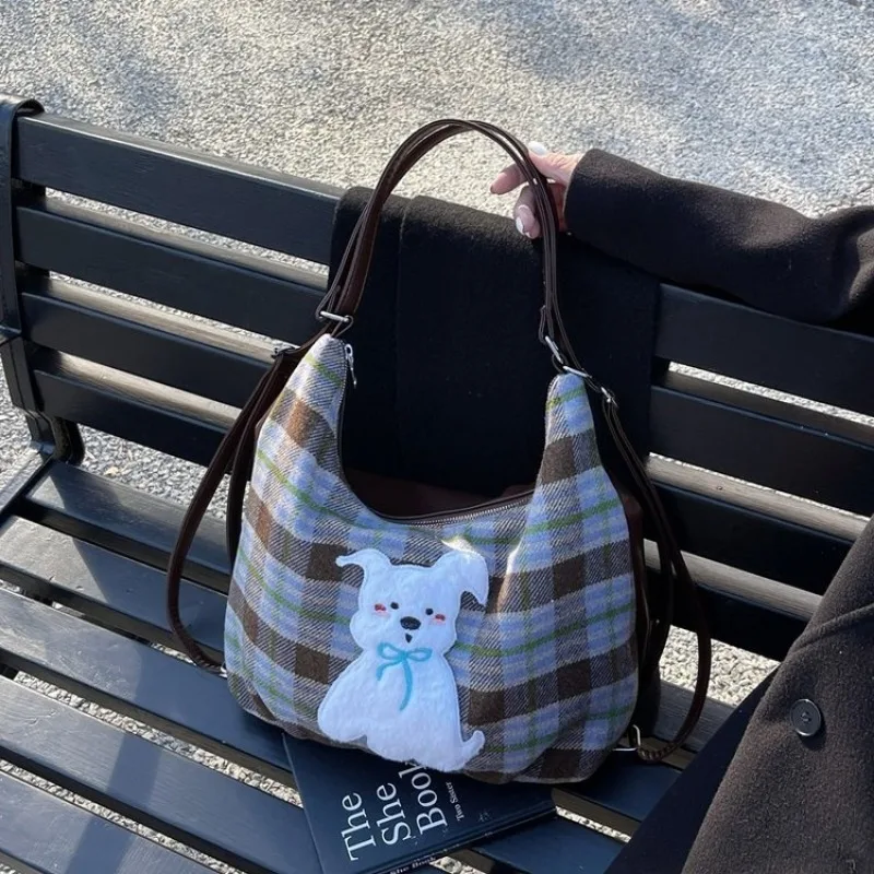 

Unique Underarm Bag Quilted Texture Maillard Tone Boho Style Chain Crossbody Micro Bag Ladies