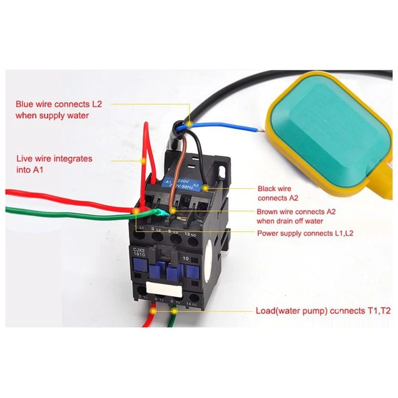 ELECALL 1 قطعة تحكم تعويم مفاتيح السائل مفاتيح تحكم قواطع الاستشعار 3 أمتار