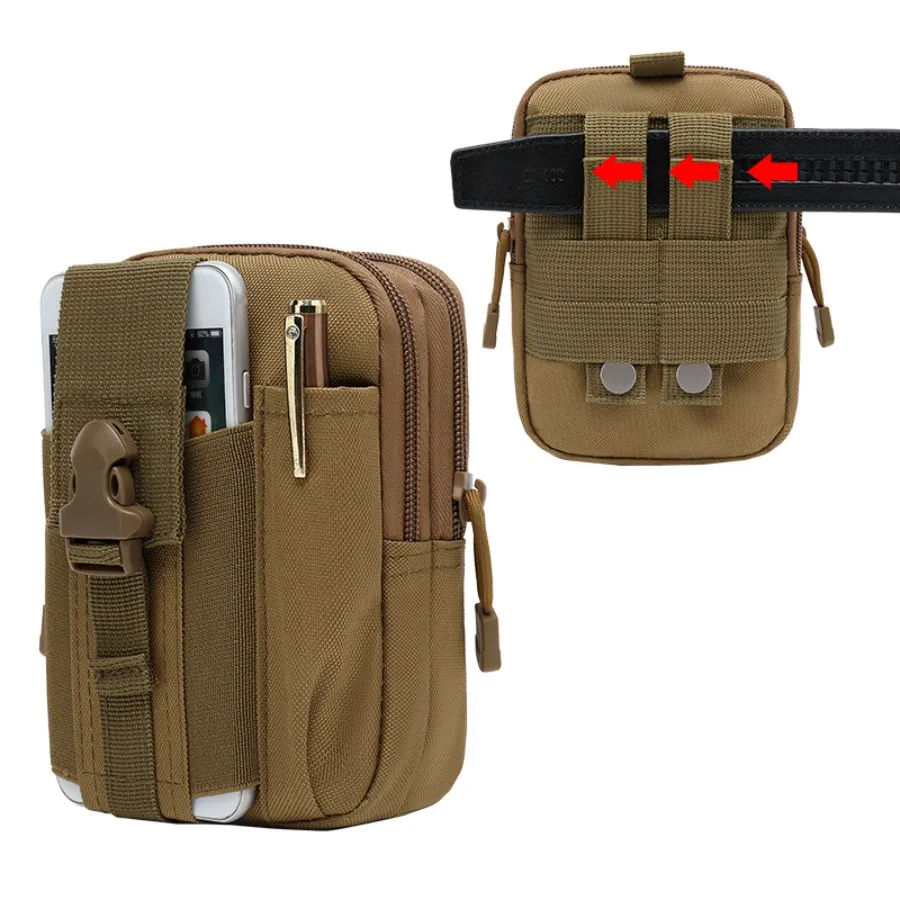 【New style】- waist bag for men's work site mobile phone bag multi-function tactical waist bag outdoor mobile phone case waist h
